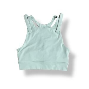 La Kottee Los Angeles Sage‎ Green Strappy Racerback Sports Bra Top Size Small